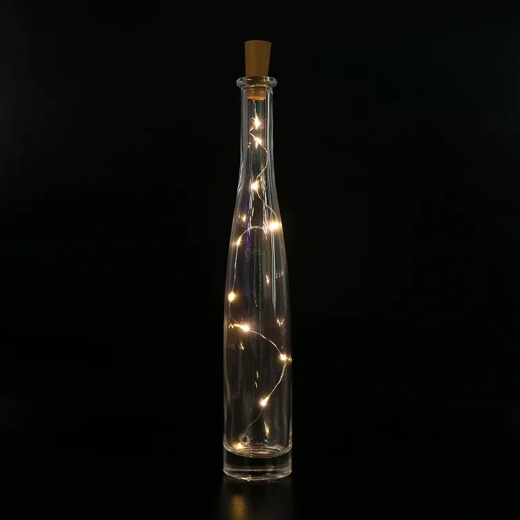 Different Wine Bottle Shape LED Copper String Lights for Hallowmas Decorations Lights