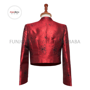 2025 ODM/OEM女性用光沢のある2トーンワインレッドホテル制服受付担当者ケータリング美容室 - Product Image 3