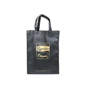 Sac écologique en tissu Non tissé avec imprimés de couleur or, vente en gros, haute qualité - Product Image 2