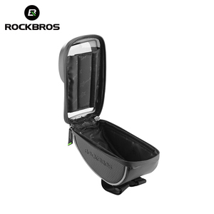 ROCKBROS-Manillar de <span class=keywords><strong>bicicleta</strong></span> de 6,0 pulgadas, soporte <span class=keywords><strong>para</strong></span> teléfono móvil, bolsa de tubo frontal impermeable, función de pantalla táctil, material EVA + PU, bolsa <span class=keywords><strong>para</strong></span> <span class=keywords><strong>bicicleta</strong></span> - Product Image 2