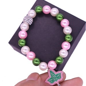 Club de sororité élastique fait à la main depuis 1922 SGRHO signe lettre grecque Sigma Gamma Rho Bracelets caniche - Product Image 6