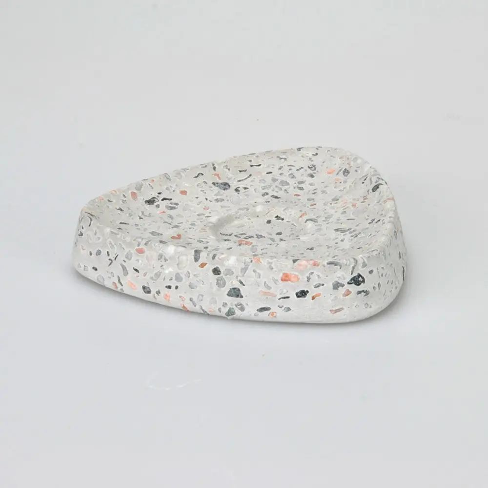 Nuevo Ideas cemento piedra colorida jabonera pequeña