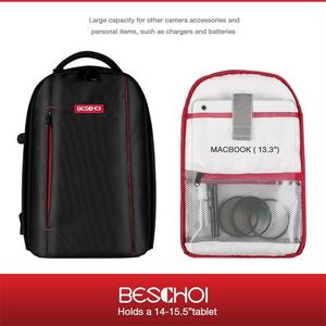Mochila de <span class=keywords><strong>la</strong></span> camara Impermeable Bolso A Prueba de Golpes para SLR/DSLR Cámara Digital Portátil y Mochila para Accesorios de <span class=keywords><strong>Gra</strong></span> - Product Image 3