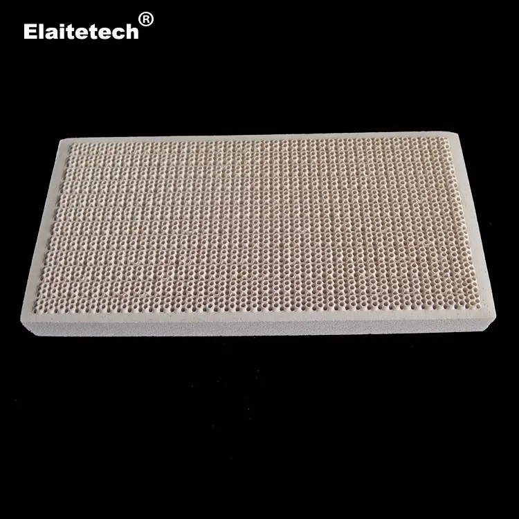 Porous cordierite honeycomb infrared catalytic ceramic plate for BBQ burners