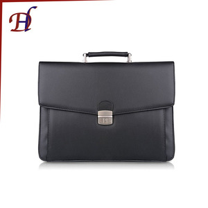 Los hombres de encargo barato portátil <span class=keywords><strong>abogado</strong></span> cuero genuino <span class=keywords><strong>negocios</strong></span> padfolio impermeable A4 pu maletín - Product Image 1