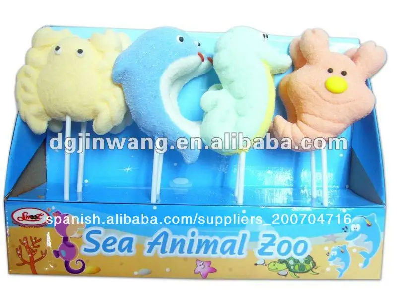 los animales del mar algodón de azúcar pop