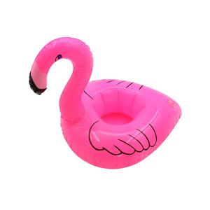 Portavasos inflable con forma de flamenco, juguete flotante para fiesta en la piscina, bandeja móvil, juguetes inflables personalizados - Product Image 1
