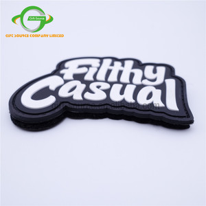 Hochwertige Großhandel Soft Pvc selbst klebende Reparatur <span class=keywords><strong>Patch</strong></span> Günstige benutzer definierte 3D Letter Rubber Plain Patches für Kleidung