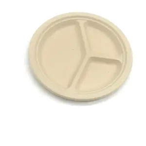 Boîte d'assiettes rondes en acier inoxydable, boîte de confiserie portatif blanc