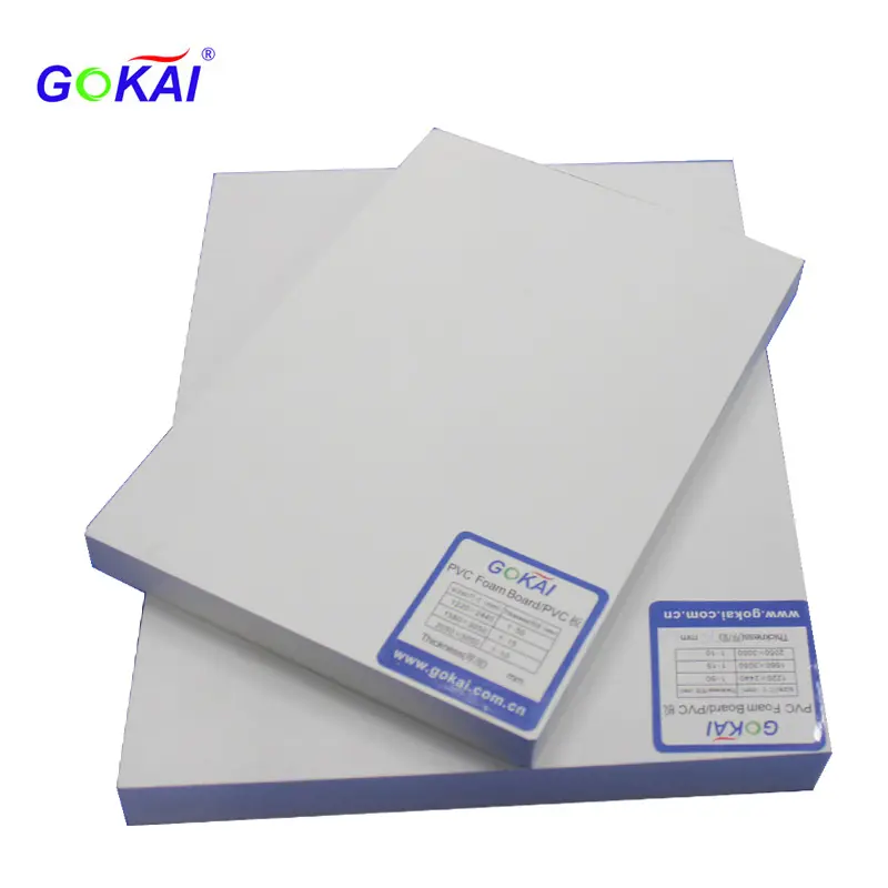 Schuim Platen 4X8 Polystyreen Gekleurde Uitgebreid Effen Forex Pvc 4X8 Wit Shanghai Gokai Industrie Co, ltd 1.22M * 2.44M Board/Vel