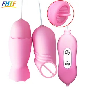 12 frequenza Morbido Leccare Tongue Dildo Vibratore A Doppia Stimolazione Masturbazione Femminile Giocattoli Della Vagina