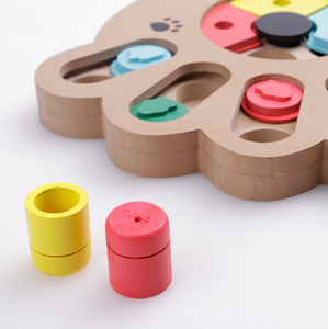 Juguete educativo de alta calidad para mascotas, juguetes de rompecabezas para perros, nueva alimentación interactiva de madera, juguetes multifuncionales para mascotas - Product Image 4