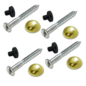 12mm 16mm 18mm Kubbeli yuvarlak kafa parlak pirinç ayna vidası - Product Image 5