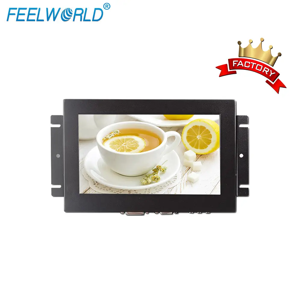 FEELWORLD 터치 스크린 led 백라이트 vga hdmi 입력 8 "오픈 프레임 모니터