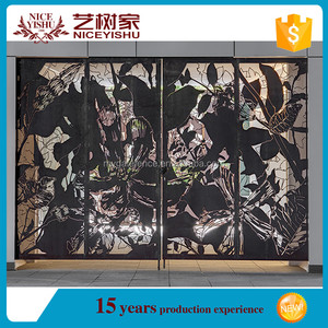 Alibaba 2016 nouveaux produits <span class=keywords><strong>forgé</strong></span> <span class=keywords><strong>fer</strong></span> voie de déblocage conception/<span class=keywords><strong>laser</strong></span> de coupe principale porte conceptions - Product Image 1