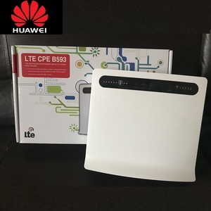 Desbloqueado para Huawei B593 B593u-12 4G LTE Router 4G Router com Sim CardSlot 4G LTE WiFi Router com Porta Lan 4