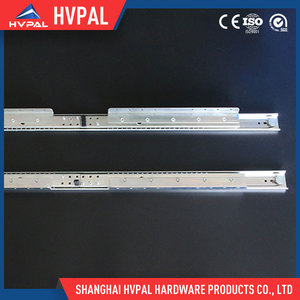 China fábrica de poca potencia canal telescópico diapositiva del cajón de diapositivas cojinete de bolas mesa lineal - Product Image 1