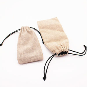 Sac à cordon personnalisé en lin et coton, imprimé pour Halloween et Noël, pochette à bijoux pour <span class=keywords><strong>bonbons</strong></span>, emballage cadeau - Product Image 3