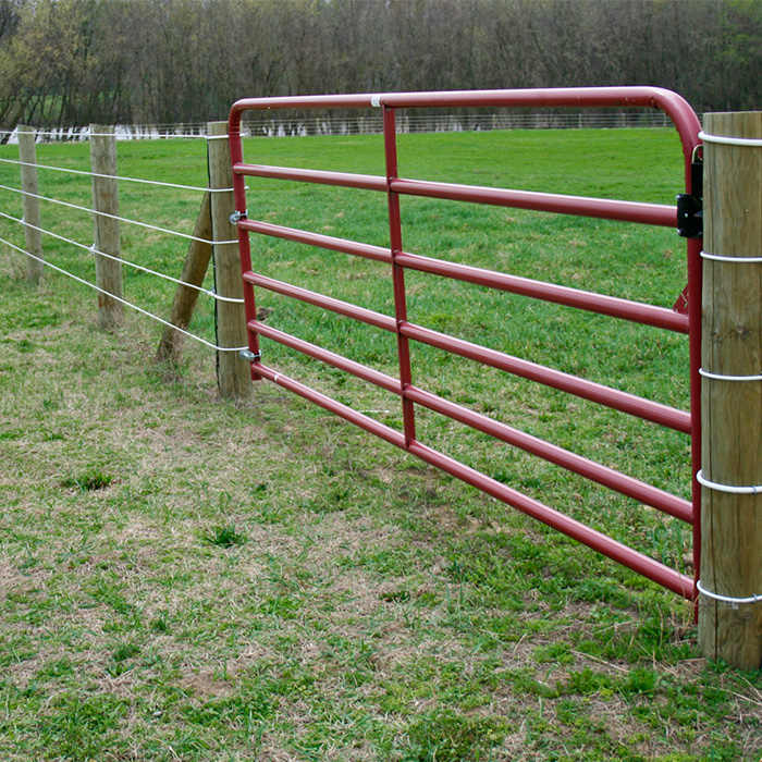 Metal Livestock Galvanized 10 Ft Farm Gate - Durable & Secure