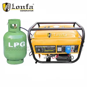 12V 24V 48V High Voltage 2kva Mini Small Portable LPG Nature Gas Power Generator Set with Gas Engine