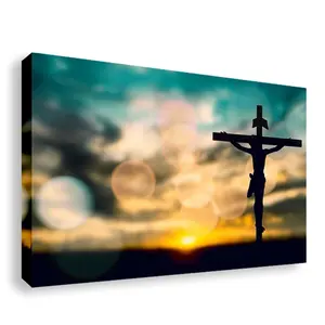 Jesus Corss Christian Decor Wand Kunstdruck Leinwand Religion Keine Rahmen Malerei