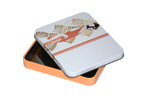 Petite boîte à cigarettes en métal ou en étain, belle et fine, 2 pièces - Product Image 2