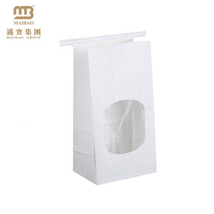 Fabricants en gros personnalisé <span class=keywords><strong>blanc</strong></span> jetable détail d'emballage alimentaire <span class=keywords><strong>kraft</strong></span> papier sacs sos avec logo - Product Image 3