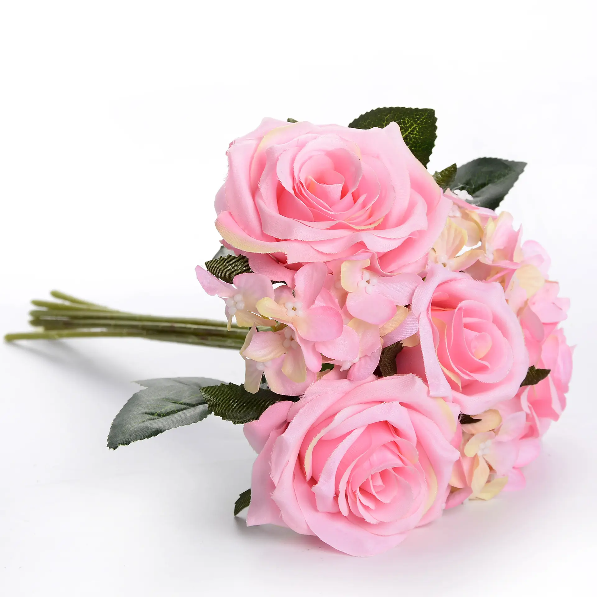 शादी का गुलदस्ता सस्ते अशुद्ध फूल कृत्रिम गुलाब का फूल सिर रेशम