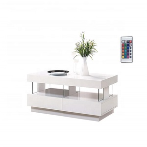 Table basse moderne à haute brillance, avec lampes LED, - Product Image 3