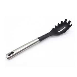 Hot Sell Stainless Handle Nylon Cooking Kitchen <strong>Spaghetti</strong> <strong>Spoon</strong> - Product Image 1