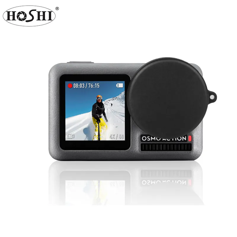 Hoshi Silicone Protective Cover Replacement Anti Scratch Lens Cap for DJI Osmo Action Camera Accessories