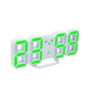 Jam Dinding Alarm Digital LED 3D Modern Terbaru 2017