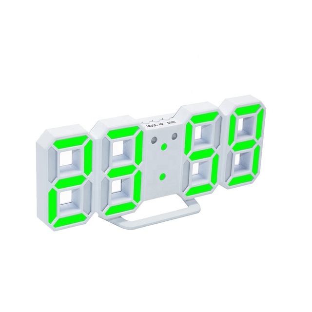 Newest 3D LED Modern Digital Alarm Wall Clock