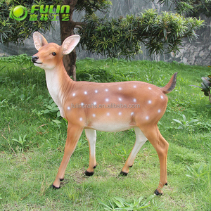 Commercio all'ingrosso outdoor artigianale decorazione del <span class=keywords><strong>giardino</strong></span> della resina vita size deer statue - Product Image 6