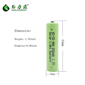 工場oem卸売価格<span class=keywords><strong>aaa</strong></span> 600 mah充電式<span class=keywords><strong>1.2</strong></span>ボルトni cdバッテリー - Product Image 2