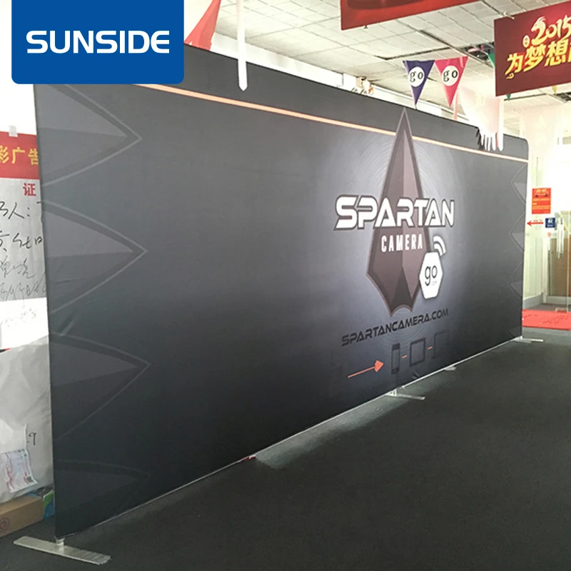 Товары для торговой выставки, выставочная выставка, 8x8 футов, 8x10 футов, ступенчатый и повторяющийся фон для демонстрации стойки, баннера
