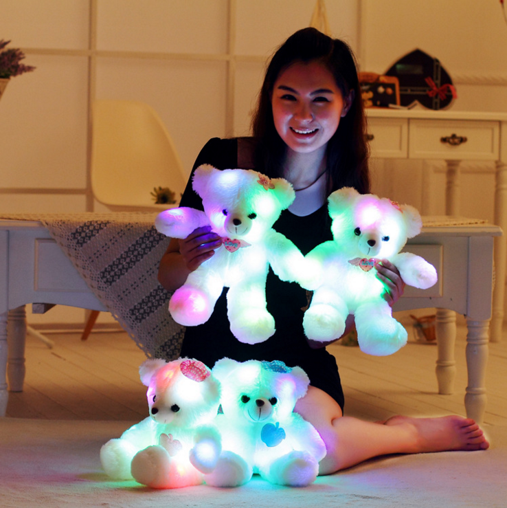 Оптовая продажа, подарки на день Святого Валентина, светодиодный светильник, плюшевый мишка тедди