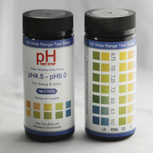 Bandelettes de <span class=keywords><strong>test</strong></span> de ph Homecare pour l'urine et la salive 4.5-<span class=keywords><strong>9</strong></span>.0 avec ce - Product Image 2