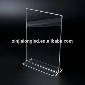 A4 Menu Holder Acrylic Poster Leaflet Display Stand Retail Shop Sign