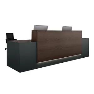 счетчик таблице Suppliers-Коммерческая офисная мебель, элегантная приставка, барная стойка, лобби, современный деревянный стол регистрации