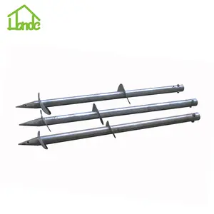 Helix Ground Screw Pile Pole Anchor Foundations for Decking