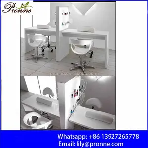 2018 оборудование для маникюрного салона винтажный двойной белый Маникюрный Стол