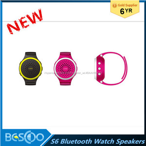 S60 Bluetooth Reloj Reloj Altavoz Portátil Mini Reloj Con EDR Del Altavoz Del de Manos Libres FM Radio de Audio - Product Image 1