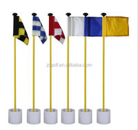 Ensemble de bâtons de drapeau de golf avec tasse de putting, mini drapeaux de golf, drapeaux verts pour la cour