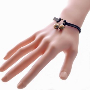 Festival artículos promocionales para 2016 simple doble campana de Navidad del encanto del brazalete de cuero pulsera de cuerda - Product Image 1