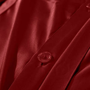 THXSILK 3 teilig Seide Bettwäsche 240 x 220 cm mit 2 Kissenbezüge 80 x 80 cm / 100% Maulbeerseide 19 Momme / Weinrot - Product Image 5