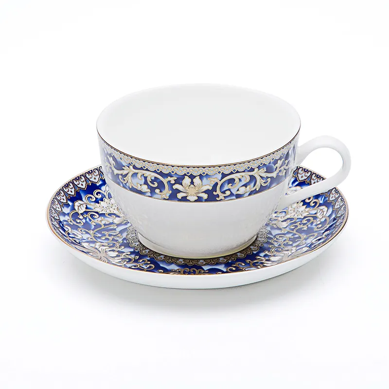 Royal Luxury Hotel Restaurant Antique Fine Bone China Bone China Coffee Cups And Saucers *