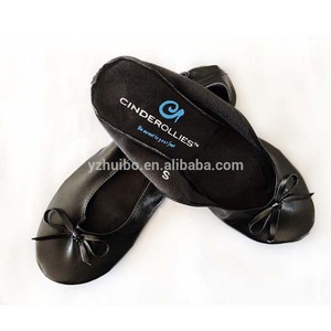 महिला Foldable पोर्टेबल Outsole के रोल अप बैले फ्लैट जूते - Product Image 4