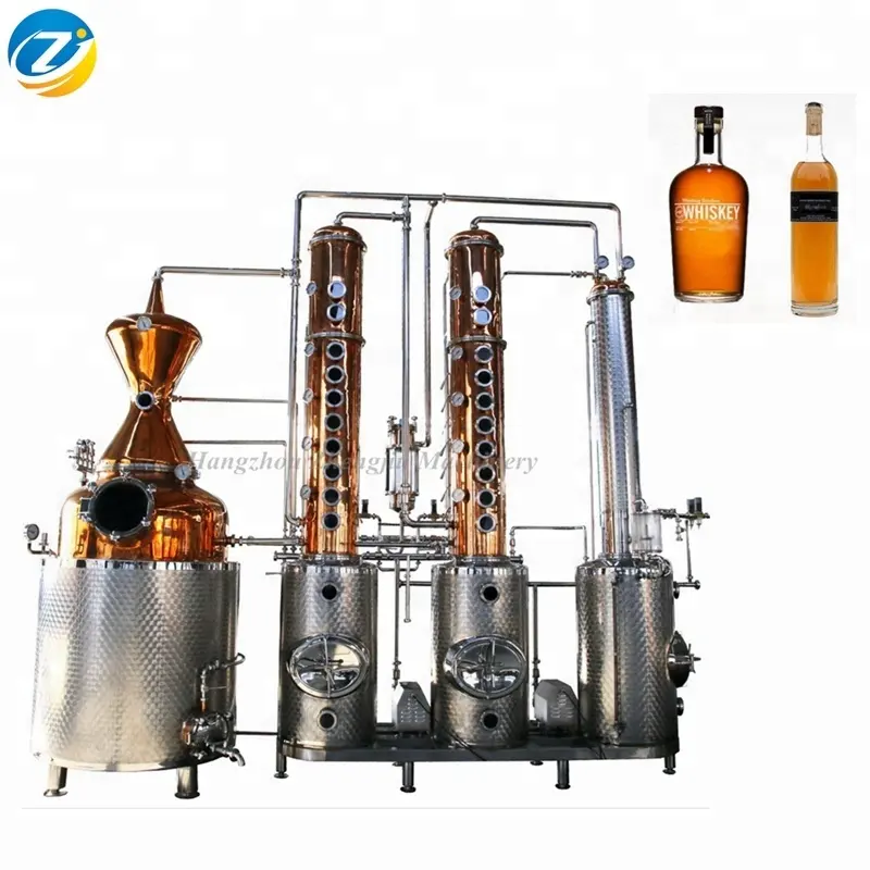 Tembaga Boiler Tank untuk Penyulingan Vodka Alcohol Destilador Distillery 1000 Galon