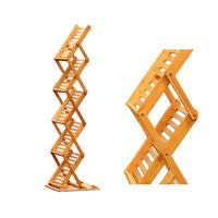 Porte-revues moderne en bambou porte-brochures A4 pliable